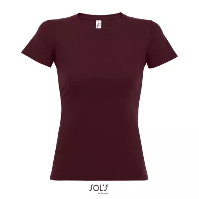 Koszulka damska 190 g/m² Sol's IMPERIAL WOMEN - Burgundy (S11502-BG)