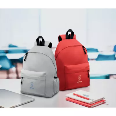 Plecak RPET 600D z wyściełanymi plecami BAPAL+ - Szary (MO6703-07)