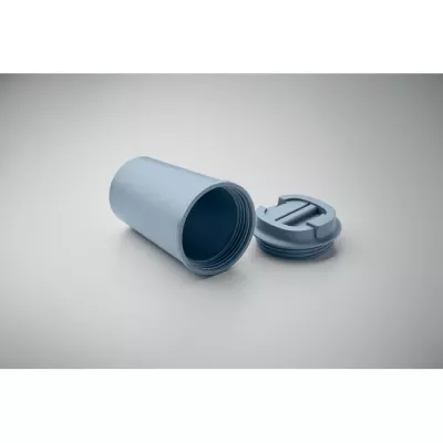 Kubek dwuścienny z PLA 350 ml BEIBAKU - Petrol (MO2310-20)