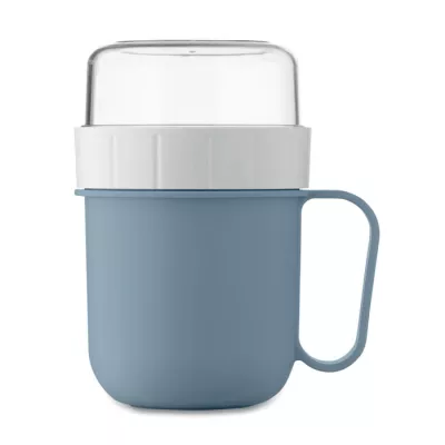 Kubek śniadaniowy z pojemnikiem 450 ml CUP ON GO - Petrol (MO2679-20)
