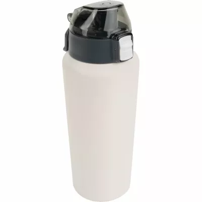 Butelka termiczna stalowa z recyklingu PUENTE ALTO MoLu 600 ml - biały (481506)