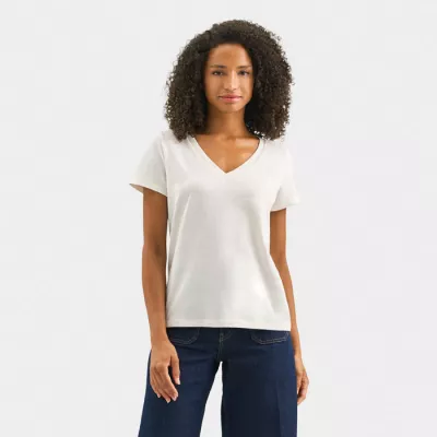 Koszulka damska V-neck Sol's REGENT V WOMEN - Off-White (S04766-WW)