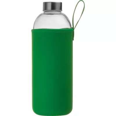 Butelka szklana z pokrowcem 1000 ml JESSICA - zielony (6242709)