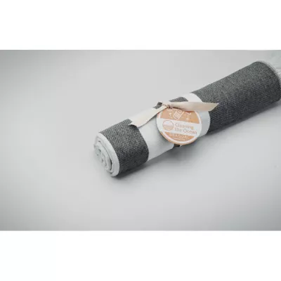 Ręcznik hammam z recyklingu 70x140 cm 300 g/m² MAR - Szary (MO2057-07)