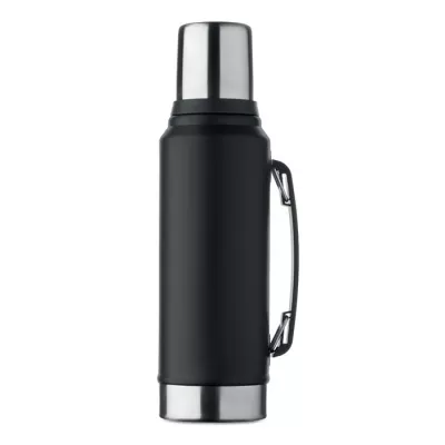 Termos stalowy z kubkiem 1000 ml NYIMA - Czarny (MO2710-03)