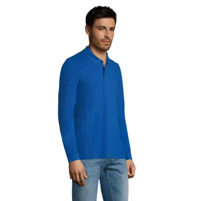 Polo męskie 180 g/m² Sol's PERFECT LSL MEN - Niebieski (S02087-RB)