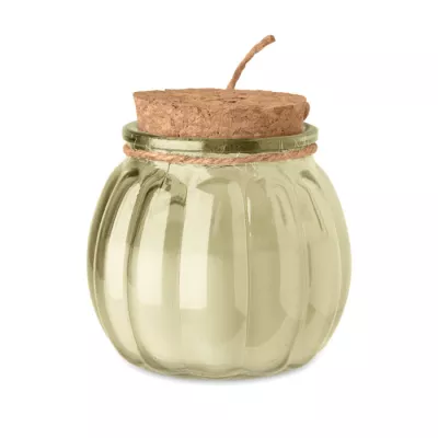 Świeca waniliowa w szkle z wosku roślinnego PUMKIN - Bezowy (MO3193-13)