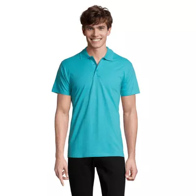 Koszulka polo męska piqué 210 g/m² Sol's SPRING II - Niebieski Atol (S11362-AL)