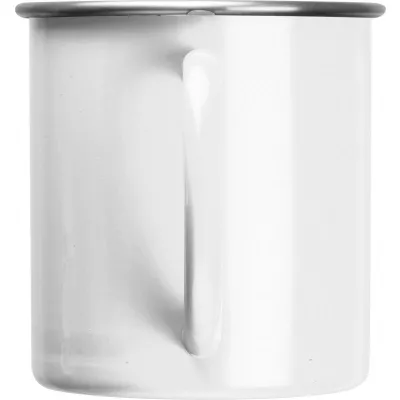 Kubek stalowy TREZZO 350 ml - biały (438006)