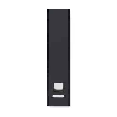 Powerbank 2600 mAh z aluminium z recyklingu POWERALUC - Czarny (MO2374-03)
