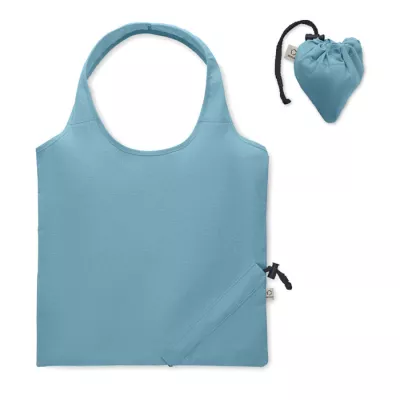 Torba składana z recyklingu 140 g/m² CARRIE COLOUR - Petrol (MO2487-20)