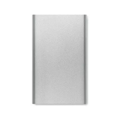 Powerbank płaski 4000 mAh aluminiowy POWERFLAT C - Srebrny Mat (MO6825-16)