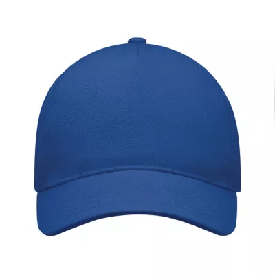 Czapka z daszkiem 5-panelowa 260 g/m² LONG BEACH SINGA - Niebieski (MO6875-37)