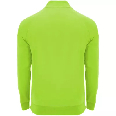 Epiro bluza unisex z długim rękawem i zamkiem błyskawicznym 1/4 200 g/m² - Fluor Green (R1115-FLGREEN)