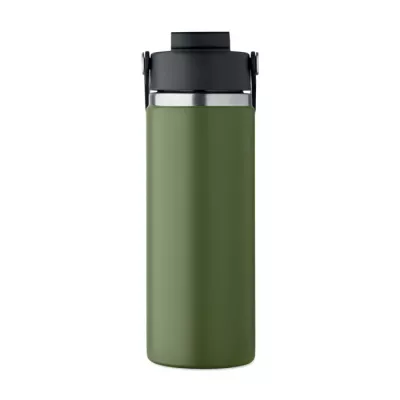 Butelka termiczna ze słomką 500 ml SUMA GRIP - Ciemnozielony (MO2775-60)
