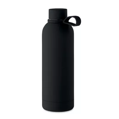 Butelka termiczna ze stali z recyklingu 500 ml EMERALD - Czarny (MO2315-03)