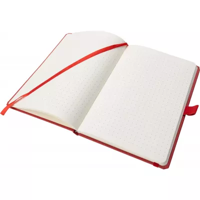 Notatnik A5 w kropki z papieru z recyklingu AGNESE - czerwony (2179905)
