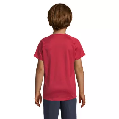 Koszulka sportowa dziecięca 140 g/m² Sol's SPORTY KIDS - Czerwony (S01166-RD)
