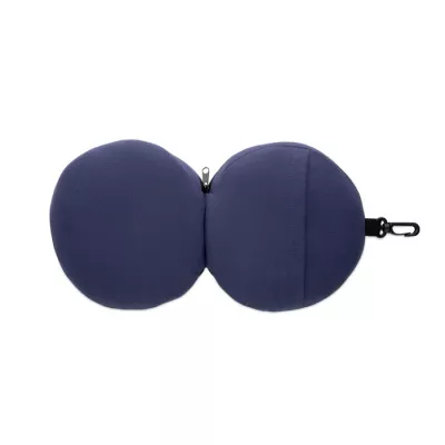 Poduszka podróżna 2 w 1 z maską na oczy SOFT NUIT - Niebieski (MO2907-04)