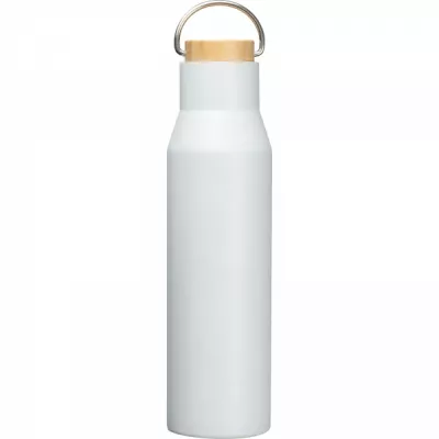 Butelka termiczna stalowa 550 ml ze stali z recyklingu MIRELLA - biały (8389306)
