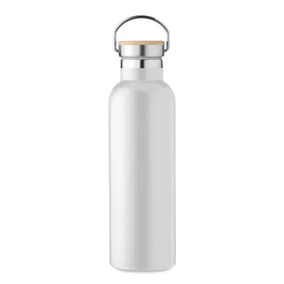 Termos z bambusową pokrywką 750 ml HELSINKI MED - Bialy (MO6372-06)