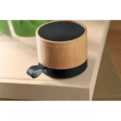 Głośnik w bambusowej obudowie 3W RECAR BAMBOO - Drewna (MO2801-40)