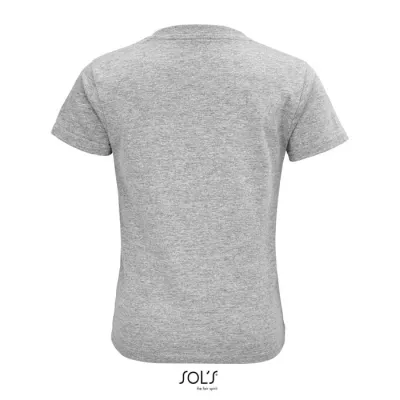 Koszulka organiczna 150 g/m² Sol's CRUSADER KIDS - Szary Melanż (S03580-GM)