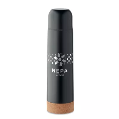 Termos ze stali z recyklingu 500 ml AVENTUR - Czarny (MO2228-03)