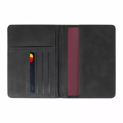 TwinPass zestaw podróżny (etui na paszport i zawieszeka na bagaż RPU) - czarny (AP800291-10)