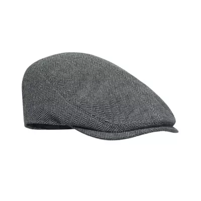 Czapka kaszkiet melanżowa 335 g/m² BLIND PEAK - Szary (MO2966-07)