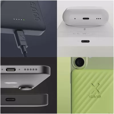 Xtorm Go2 powerbank o mocy 15 W i pojemności 5000 mAh z szybkim ładowaniem - Czarny (12460290)