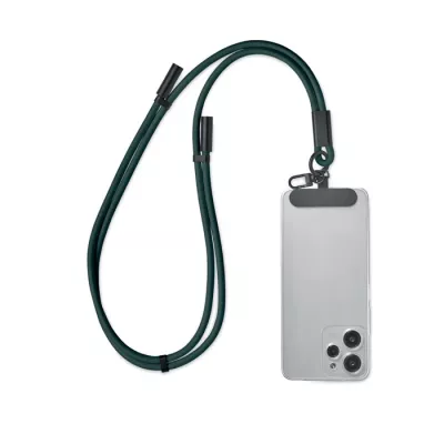 Smycz do telefonu z kablem 60W USB-C COCHARGE - Ciemnozielony (MO2618-60)