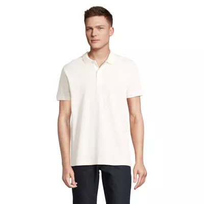 Polo męskie organiczne 170 g/m² Sol's PLANET MEN - Off-White (S03566-WW)
