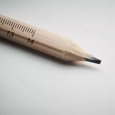 Ołówek stolarski z linijką 14 cm MADEROS - Drewna (MO8686-40)