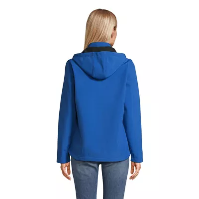 Softshell damski z kapturem Sol's RACE HOODED WOMEN - Niebieski (S04448-RB)
