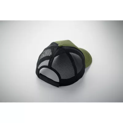 Czapka z daszkiem trucker bawełniana 250 g/m² BLIST - Zieleń Wojskowa (MO2986-49)