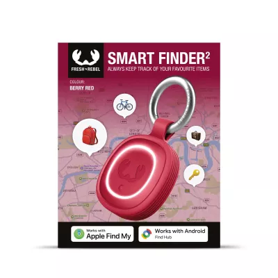 Fresh 'n Rebel Smart Finder 2 Lokalizator Bluetooth IPX7 wodoodporny - czerwony (LT49202-N0021)