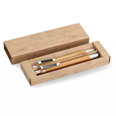 Zestaw piśmienny bambusowy długopis i ołówek BAMBOOSET - Drewna (MO8111-40)