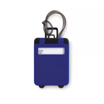 Zawieszka do bagażu plastikowa TRAVELLER - Niebieski (MO8718-37)