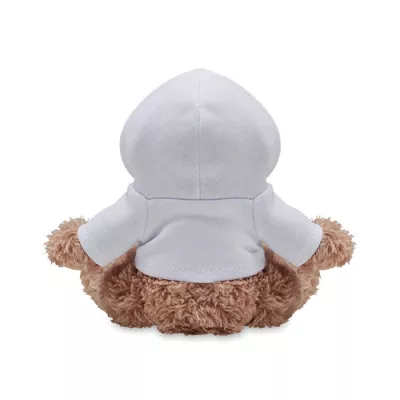 Maskotka piesek w bluzie z kapturem DOGGY - Bialy (MO6806-06)