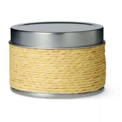 Świeca zapachowa roślinna 60 g w puszce DELICIOUS - Zólty (IT2873-08)