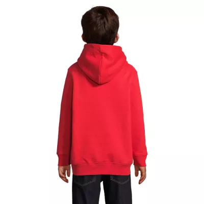 Bluza dziecięca z kapturem Sol's CONDOR KIDS - Bright Rojo (S04238-BT)