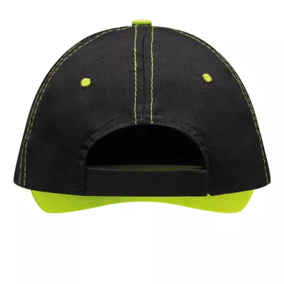 5 segmentowa czapka baseballowa - czarny, żółty (56-0702066)