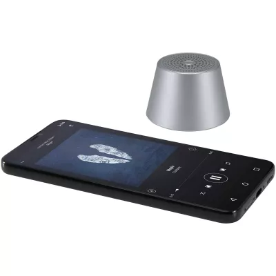 SMART 3 W - głośnik z magnesem, wykonany z recyklingowanego aluminium - Srebrny (12453281)