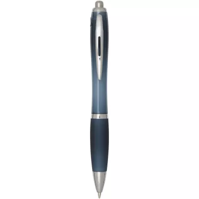 Nash długopis kulkowy z tworzyw sztucznych pochodzących z recyklingu z certyfikatem RCS, z kolorowym korpusem i uchwytem (nie - Hale Blue (10645355)