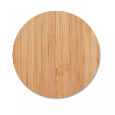 Ładowarka bezprzewodowa bambusowa 5W RUNDO - Drewna (MO9434-40)