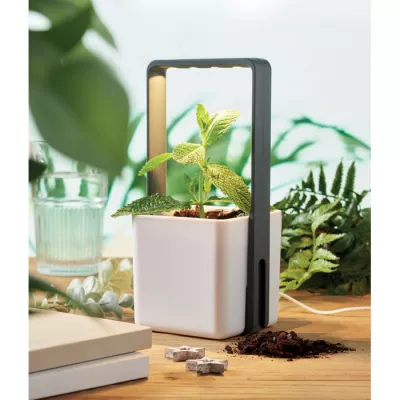 Ogródek domowy z oświetleniem LED LUSHLET - Bialy (MO2702-06)
