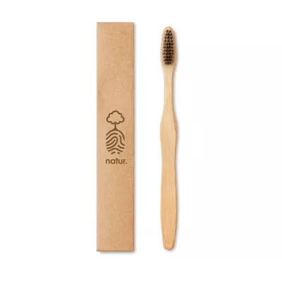 Szczoteczka do zębów bambusowa DENTOBRUSH - Czarny (MO9877-03)