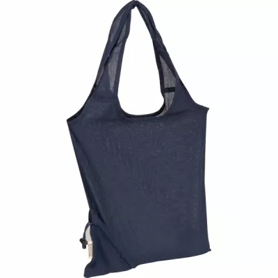 Torba bawełniana z recyklingu 118 g/m2 Modena - granatowy (526244)