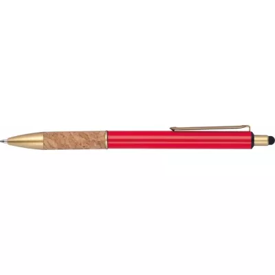 Długopis metalowy touch pen CAPRI - czerwony (369005)